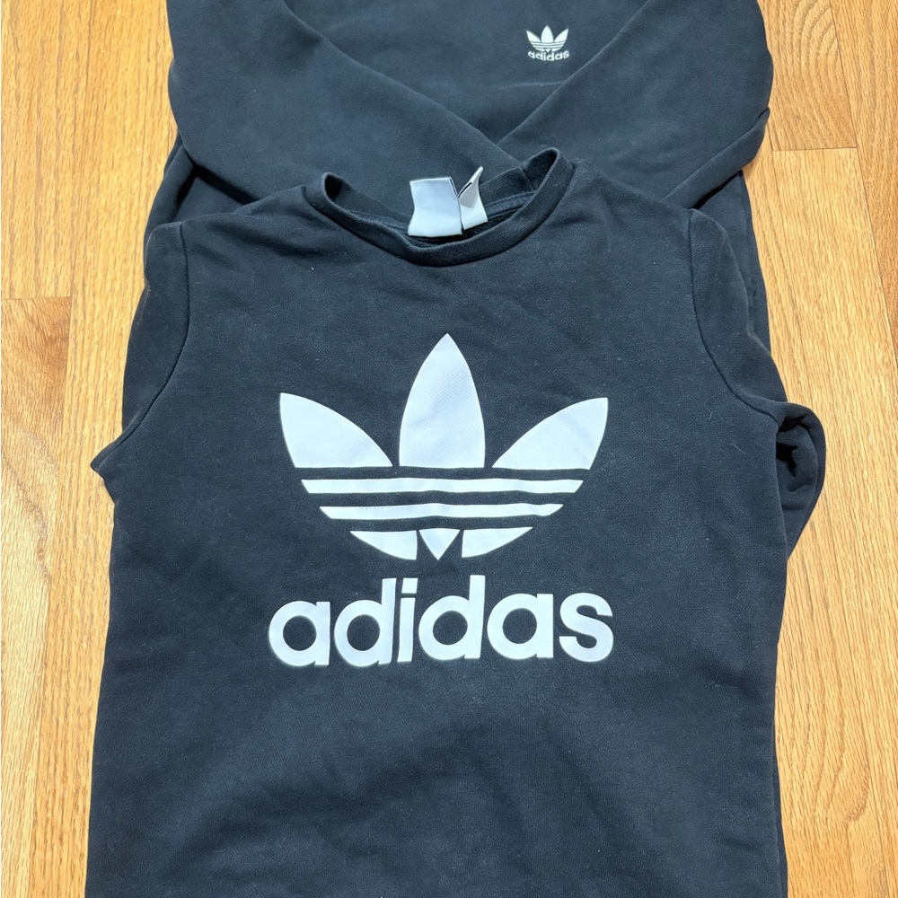 Adidas boy black sweatshirts